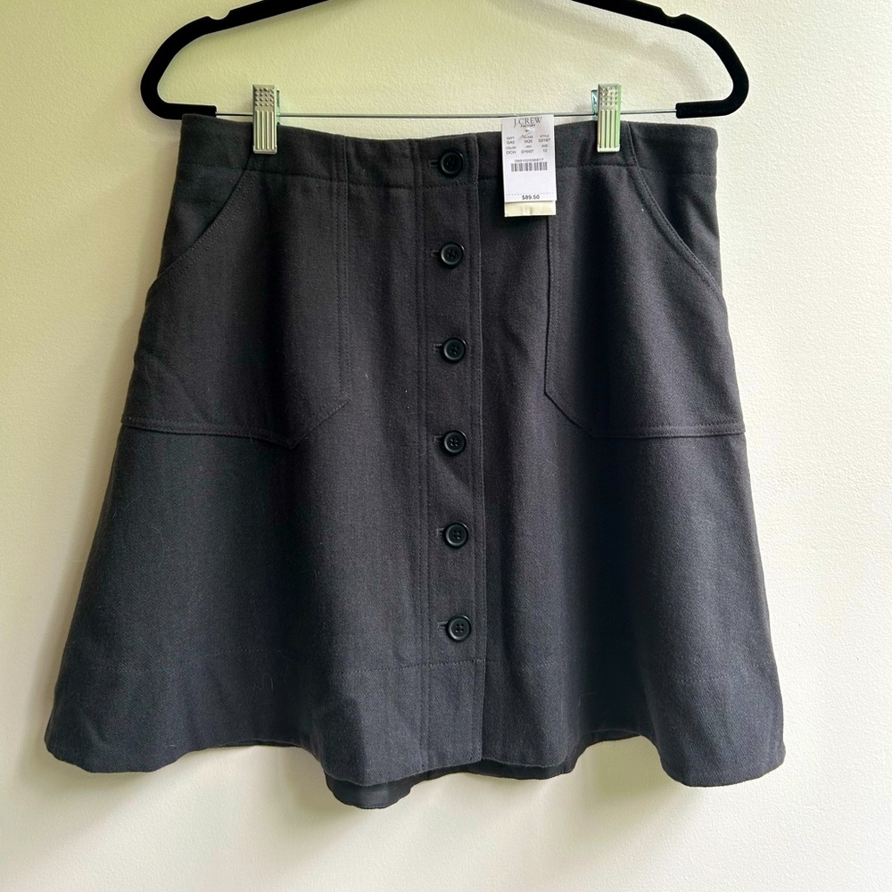 J Crew NWT A-line Wool Blend Skirt
